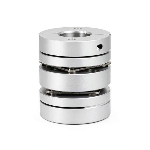 D44 L50 Aluminium Flexible Coupler high Double Dual Diaphragm Coupling with Elastic Connector for 3D Screw and Motor （Size :17mm to 19mm ）-0