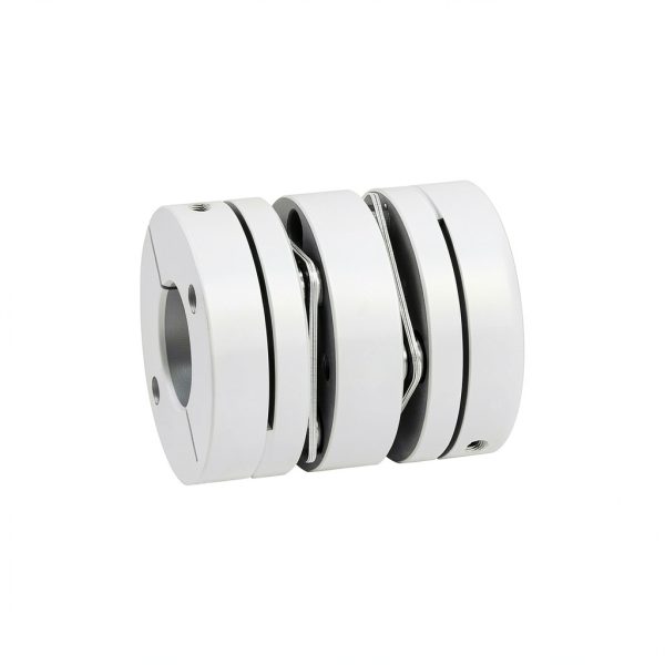 D44 L50 Aluminium Flexible Coupler high Double Dual Diaphragm Coupling with Elastic Connector for 3D Screw and Motor （Size :17mm to 19mm ）-1