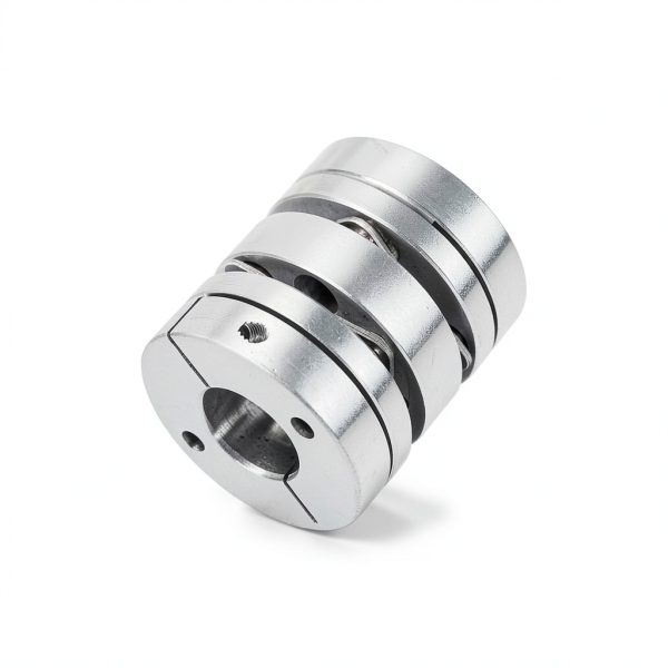 D44 L50 Aluminium Flexible Coupler high Double Dual Diaphragm Coupling with Elastic Connector for 3D Screw and Motor （Size :17mm to 19mm ）-2