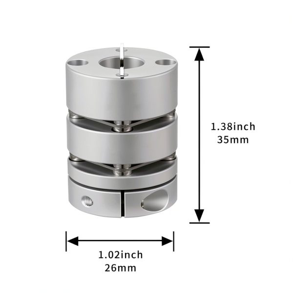 Flexible Shaft Coupling GND Disc 6.35-10mm for Machine Servo Motor-1